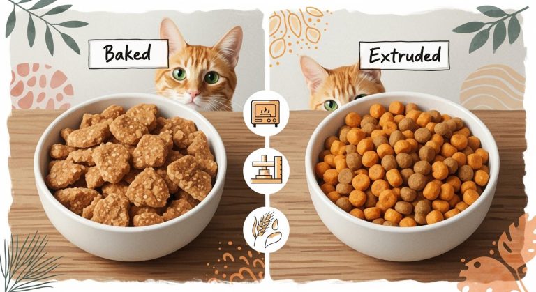 Cat Food Comparison 3 Key Differences Between Baked and Extruded